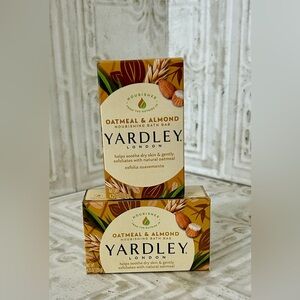 Lot of 2 - Yardley London Oatmeal Almond Soap Naturally Moisturizing 4.25 oz